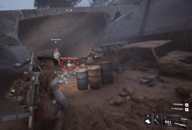 ARC Raiders quest marker shows the hidden box under broken highway